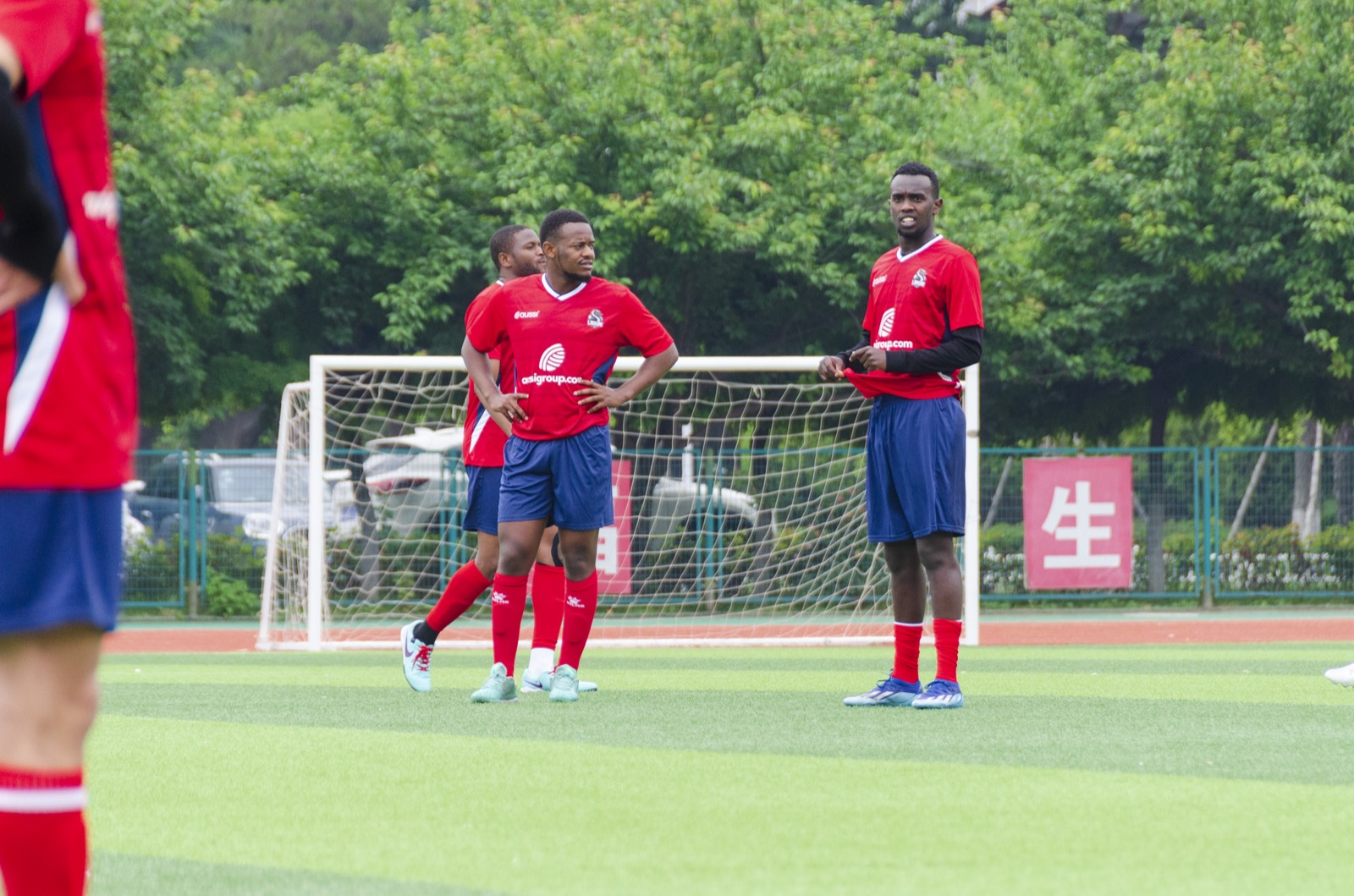 On the pitch