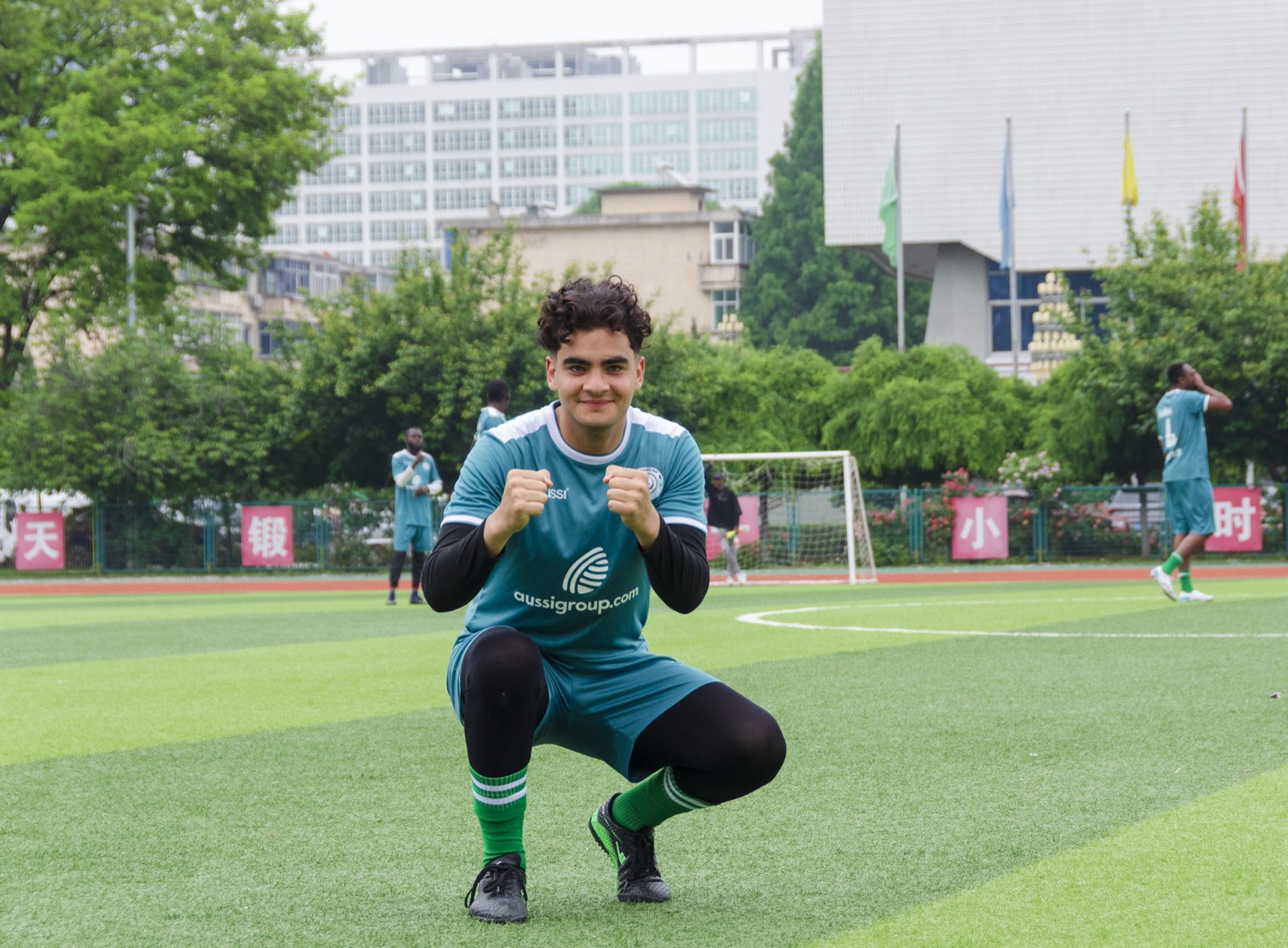 Athletes giving their best