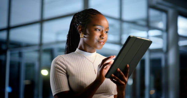 Founder using technology